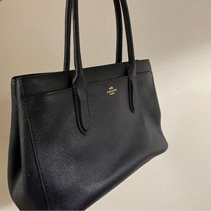 COACH Bailey Carryall Navy Leather Bag